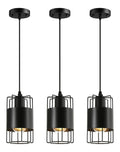 Eclairage Noir et Ambre contemporain en version suspension 60 W