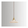 Suspension decoratif Blanc et Ambre avec diffusion lumineuse harmonieuse 60 W E27 3Q-9316