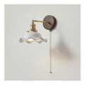 Applique murale Blanc et Ambre au style moderne avec conception fonctionnelle E27