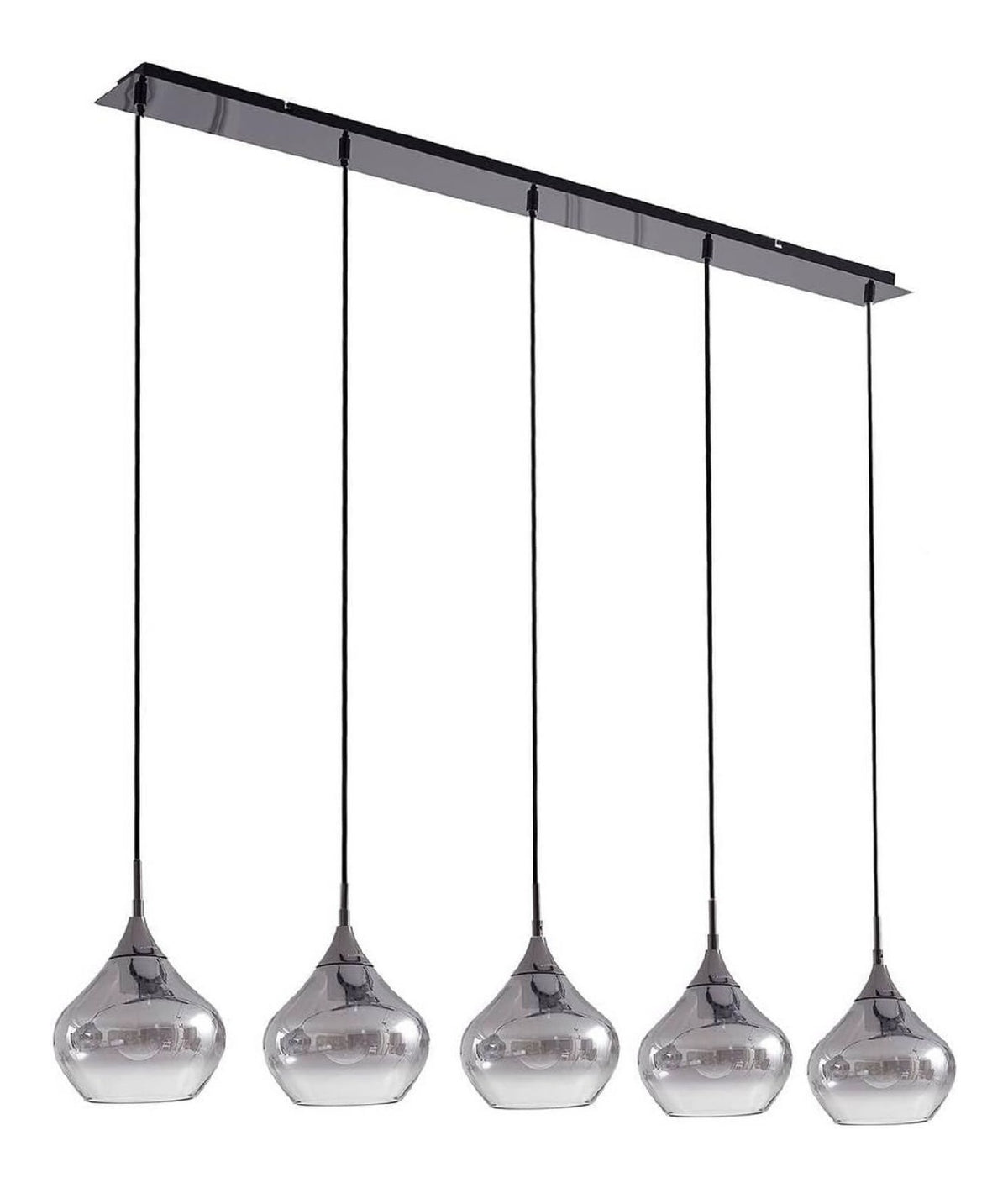 Eclairage Noir et Gris contemporain en version suspension E27