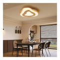 Solution lumineuse Ambre et Marron au dessin sobre en format plafonnier 35W 3000K