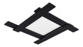 Plafonnier Noir et Blanc a presence elegante et lumiere agreable 5W 3000K