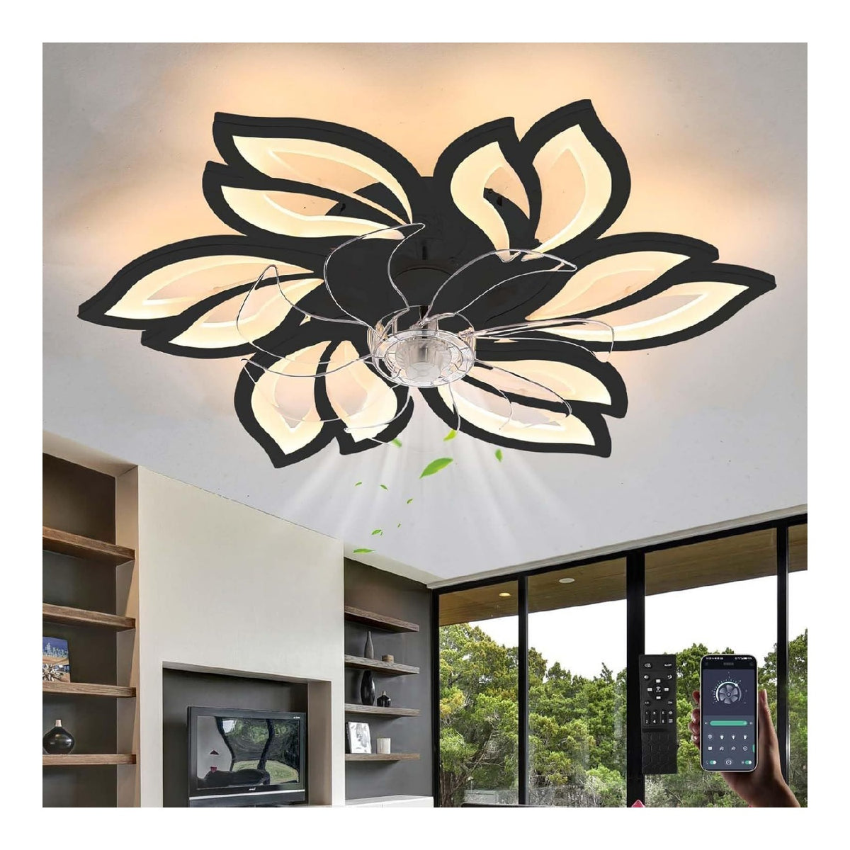 Lustre Noir et Blanc au style moderne avec conception fonctionnelle 9H-1758