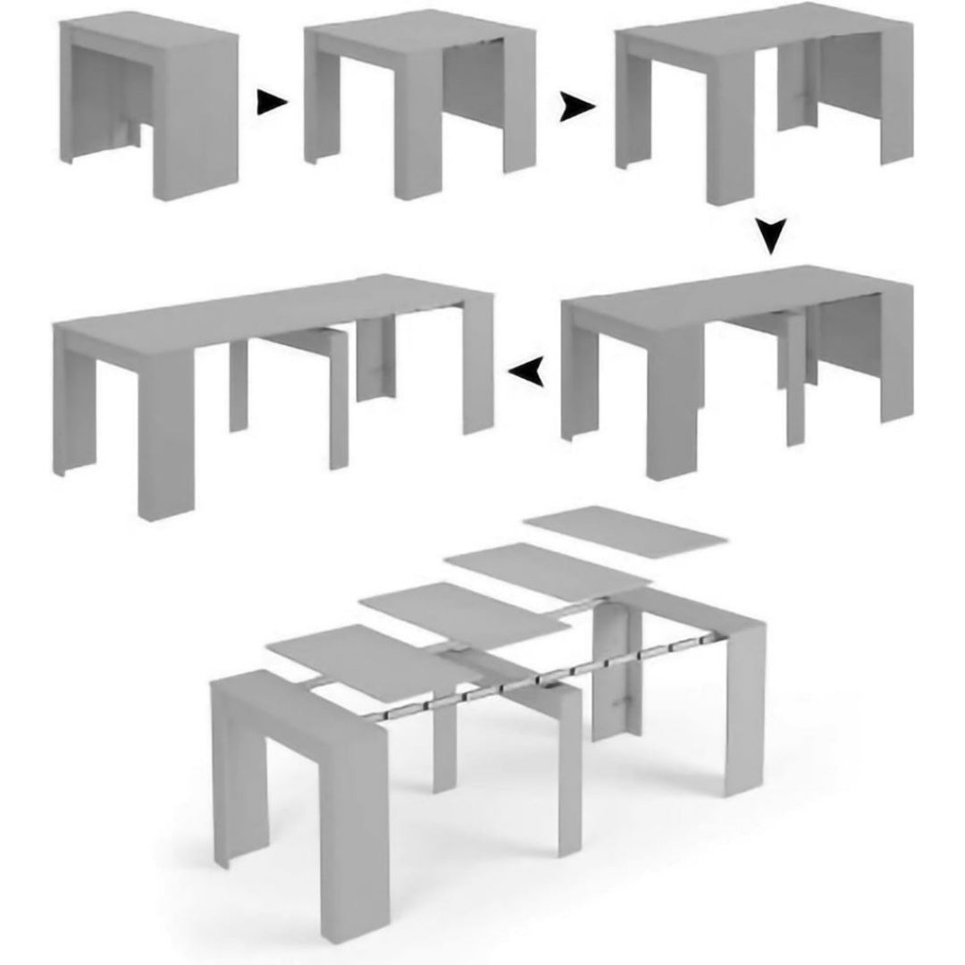 Tables gigognes avec tiroirs blanc