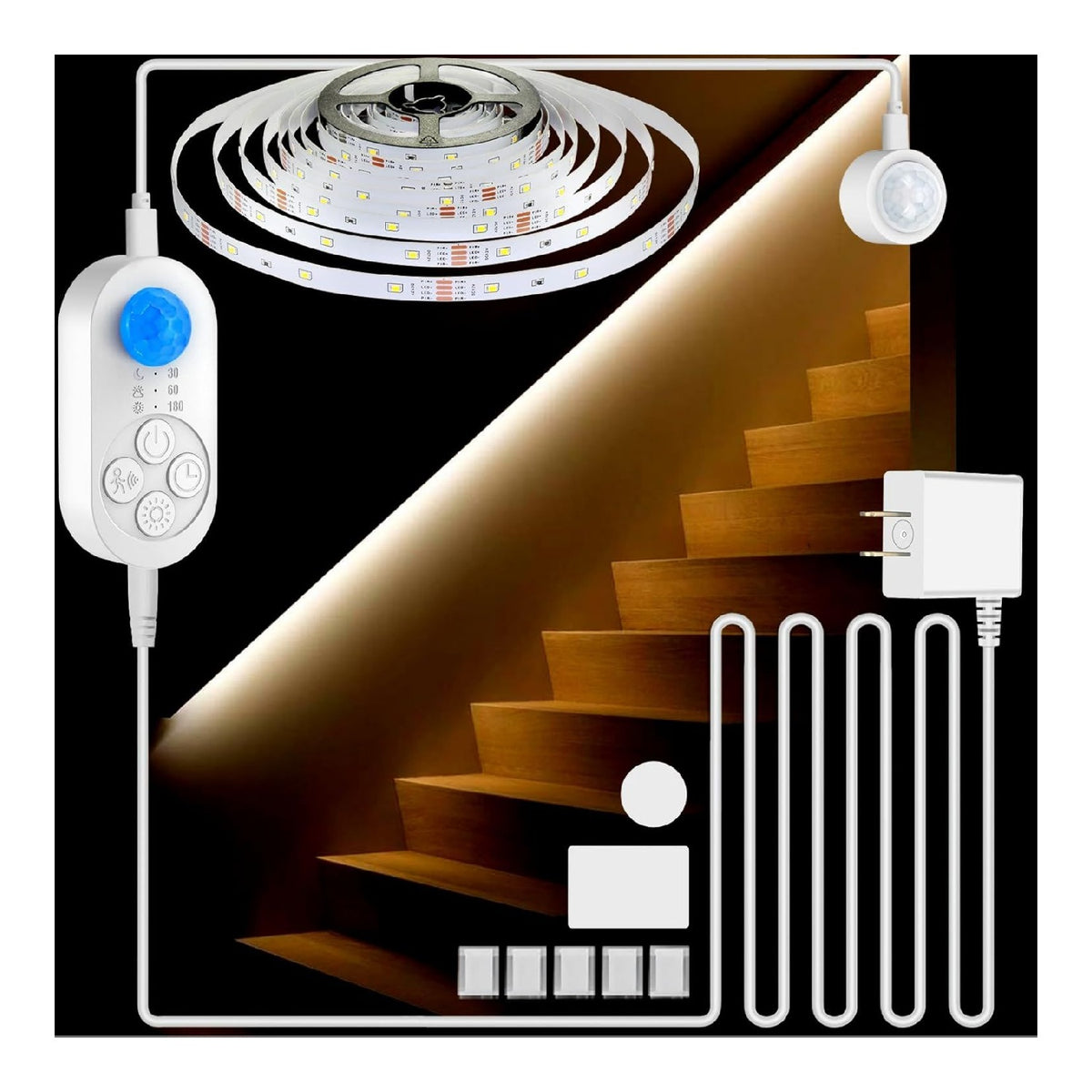 Luminaire Blanc et Ambre a presence elegante et lumiere agreable 3000 K
