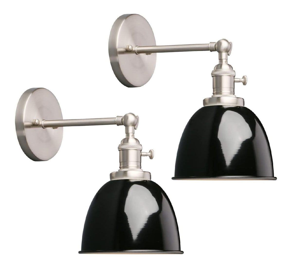 Applique murale decoratif Noir et Ambre avec diffusion lumineuse harmonieuse 40 W E27 2H-7963