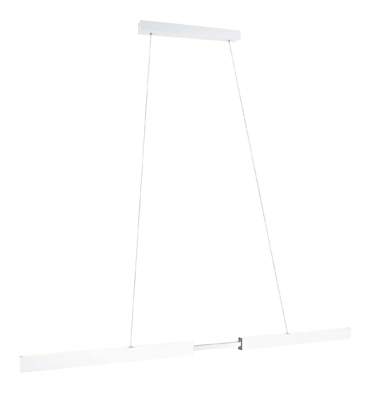Luminaire Blanc a silhouette graphique de type suspension 2700K