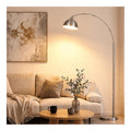 Luminaire Argente a silhouette graphique de type lampadaire 9W