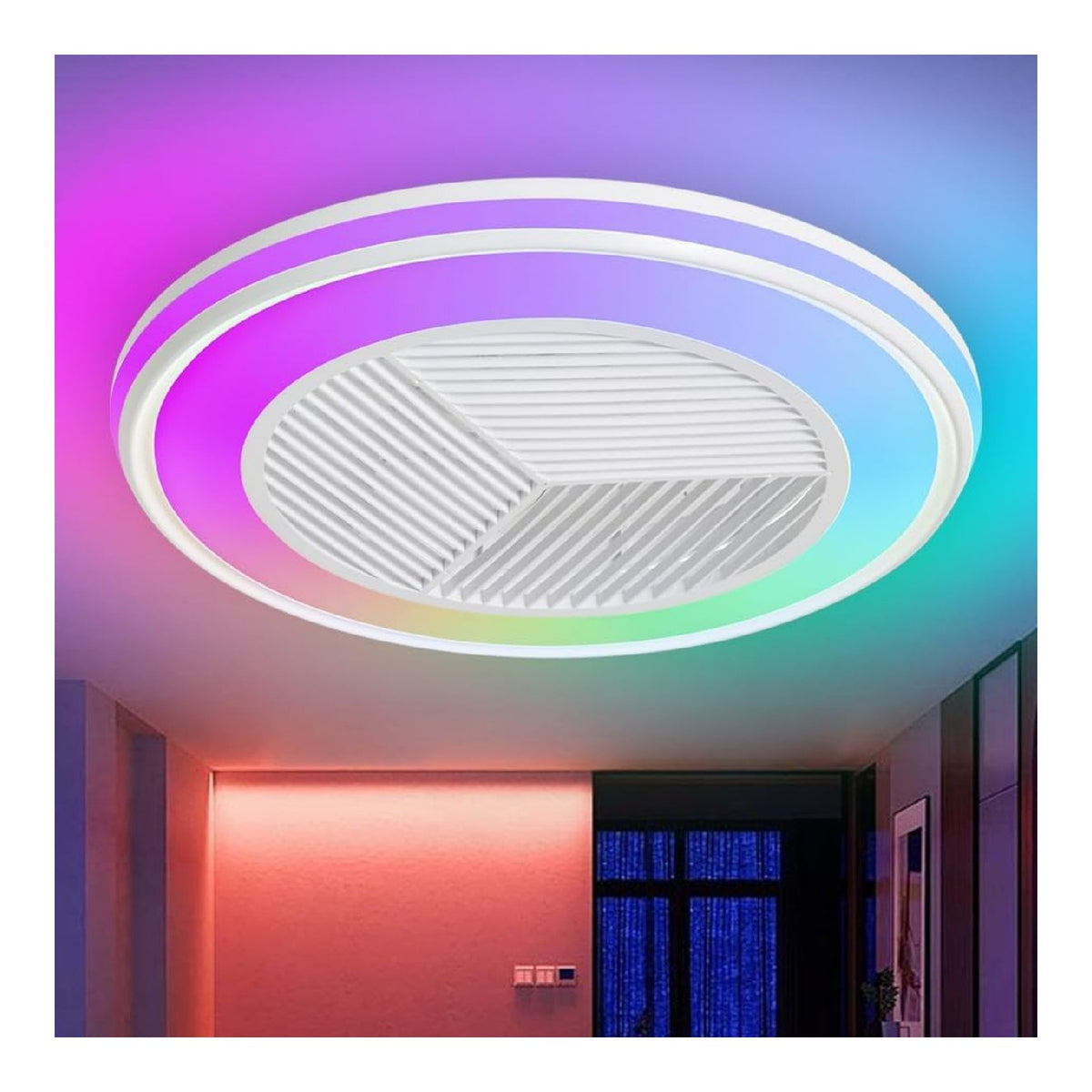 Luminaire decoratif Rouge et Cuivre avec diffusion lumineuse harmonieuse