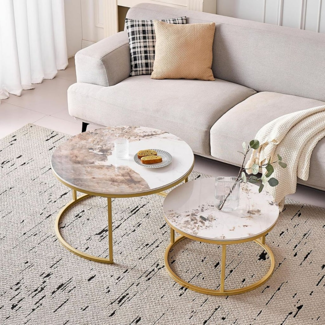 Fauteuils finition bois revetement boucle blanc
