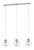 Luminaire Transparent a silhouette graphique de type suspension E27