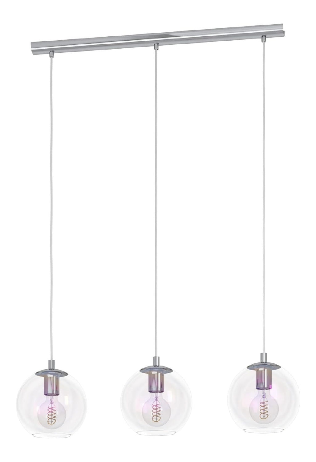 Luminaire Transparent a silhouette graphique de type suspension E27