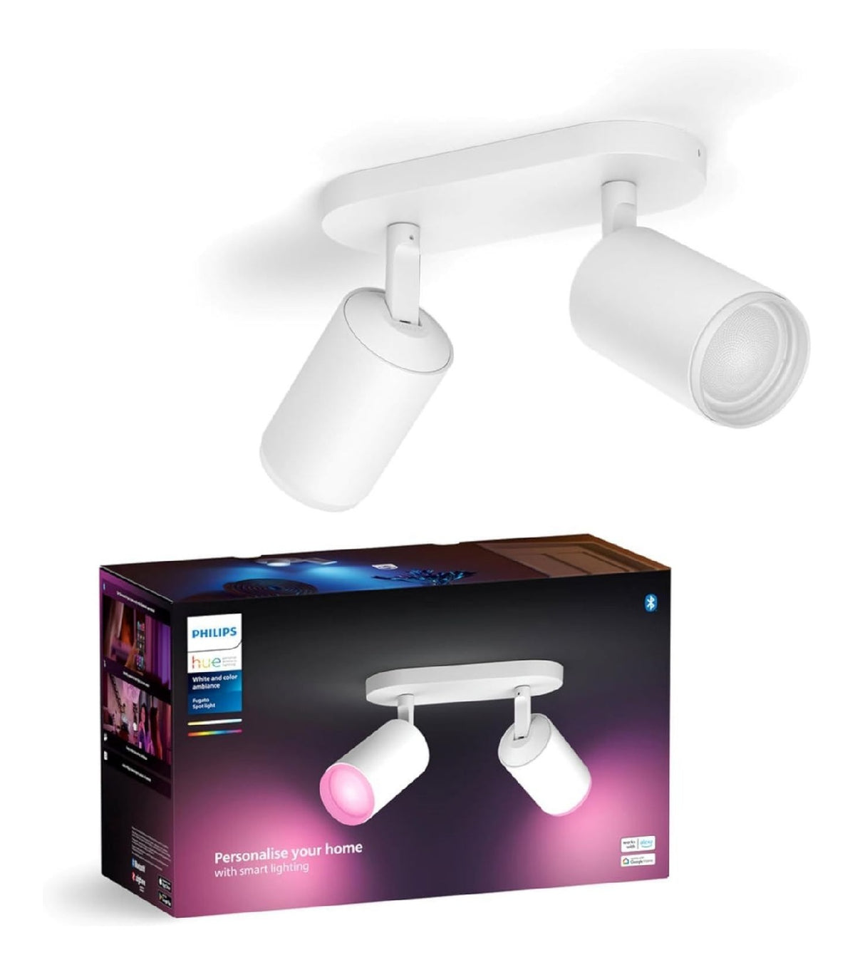 Spot de plafond Blanc au style moderne avec conception fonctionnelle GU10