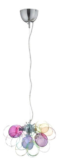Luminaire Rouge a silhouette graphique de type suspension 40 W