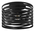 Plafonnier Noir et Ambre a presence elegante et lumiere agreable 60 W E27