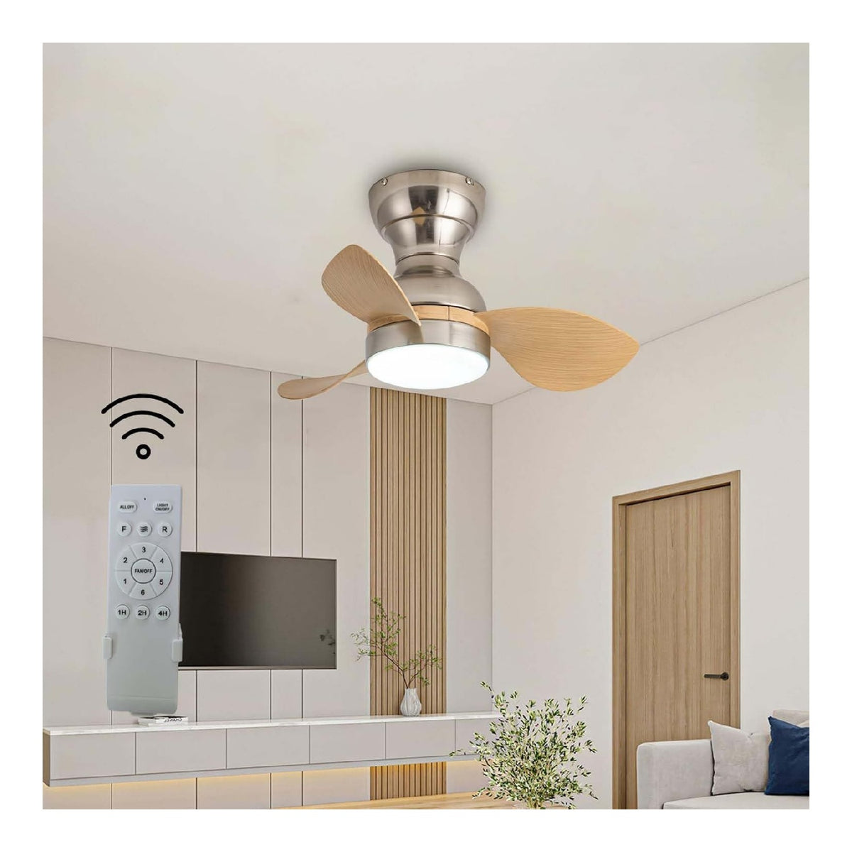 Luminaire Blanc et Ambre a silhouette graphique de type luminaire 30W 3000K