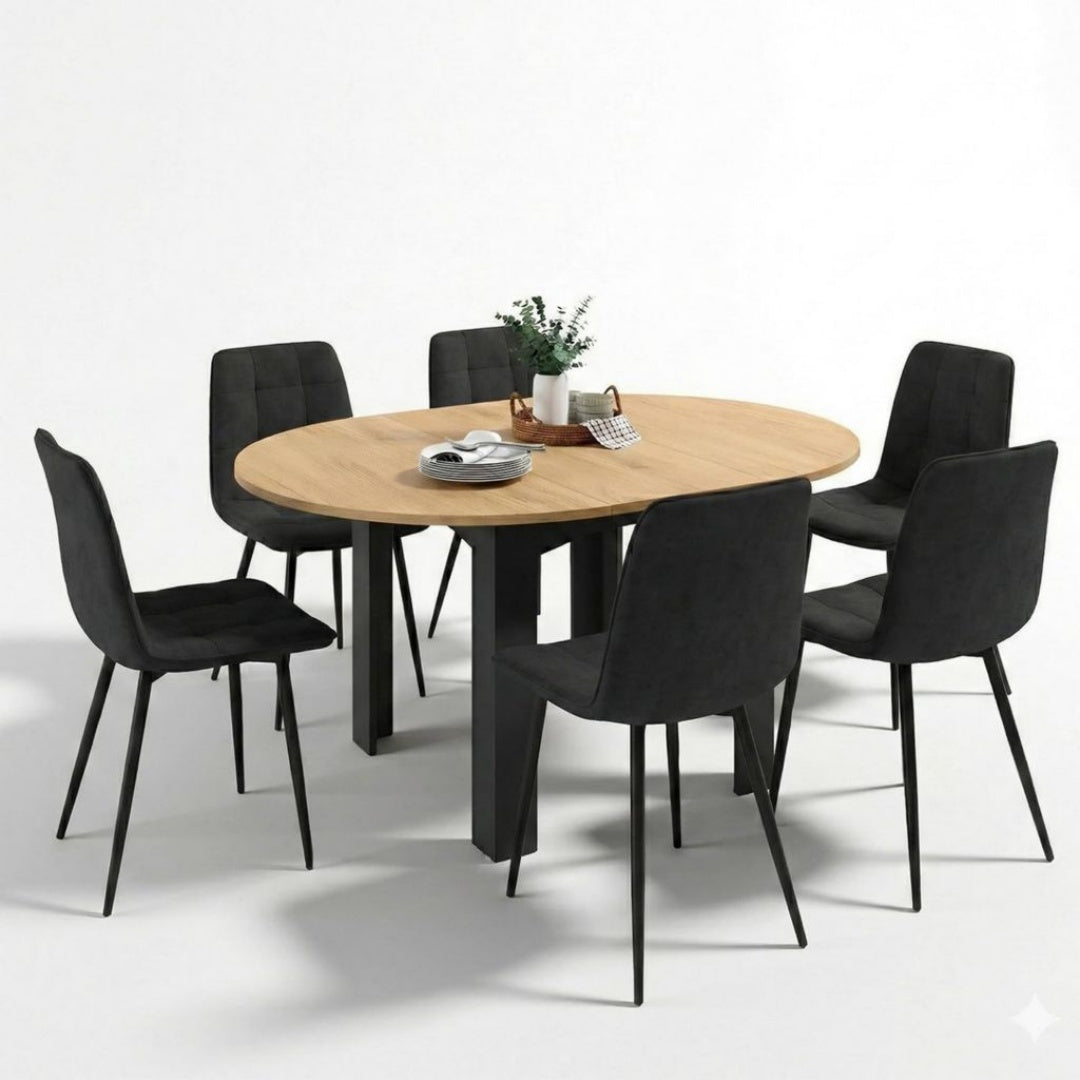 Tables finition bois noir variante 779