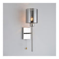Solution lumineuse Gris et Ambre au dessin sobre en format applique murale 40 W