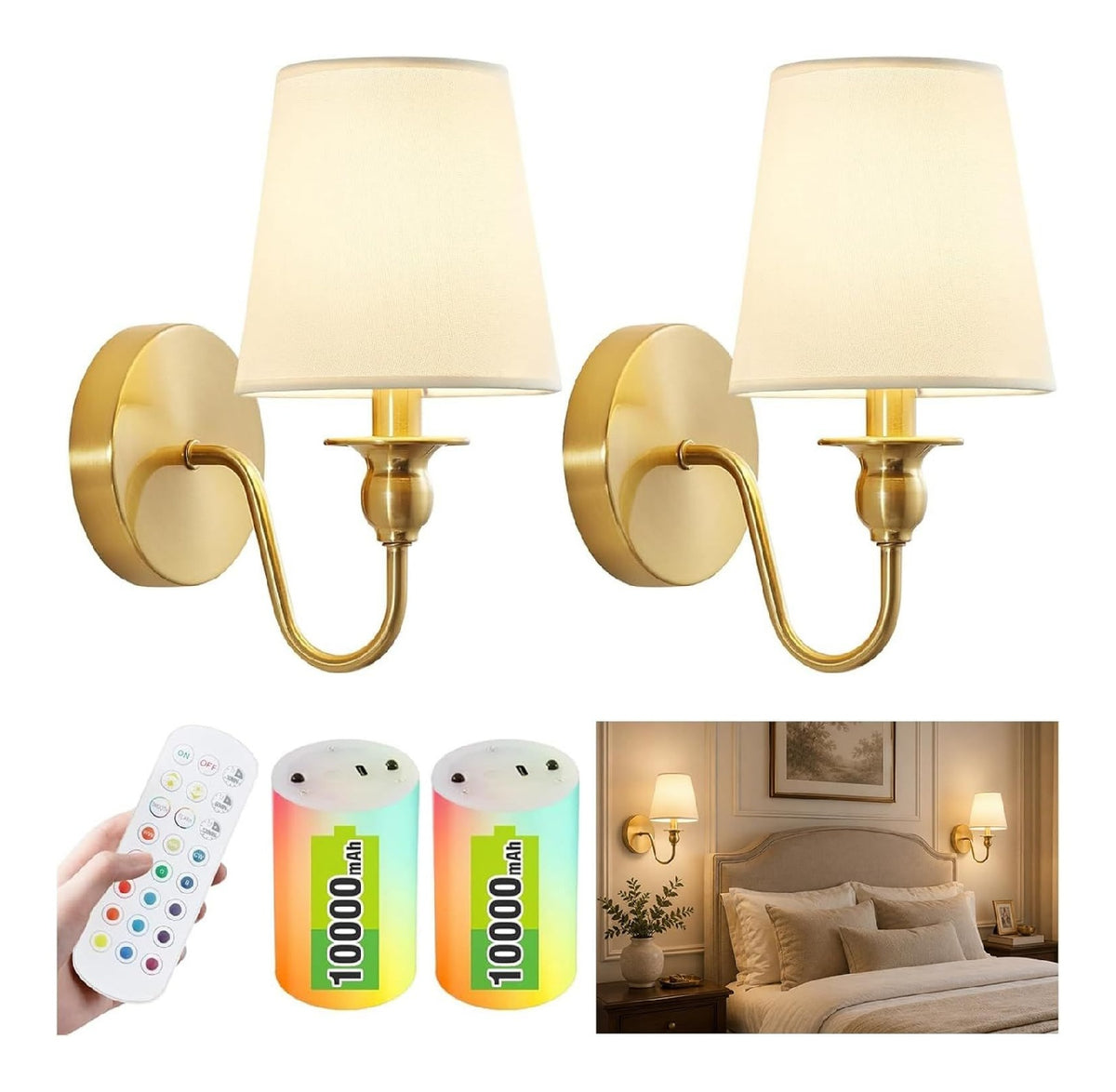Applique murale decoratif Dore et Ambre avec diffusion lumineuse harmonieuse