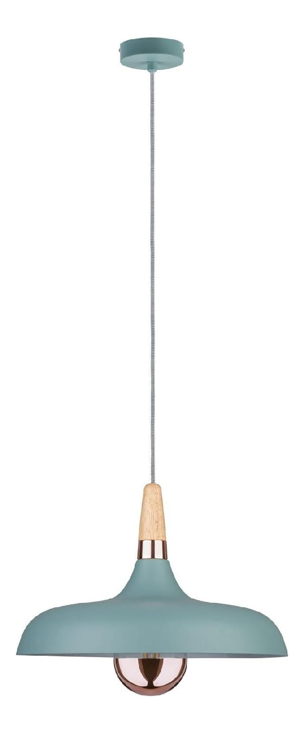 Suspension decoratif Vert et Cuivre avec diffusion lumineuse harmonieuse E14