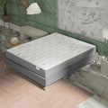 Lits reglable structure metal beige