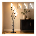 Lampadaire decoratif Noir et Blanc avec diffusion lumineuse harmonieuse 3000K E27