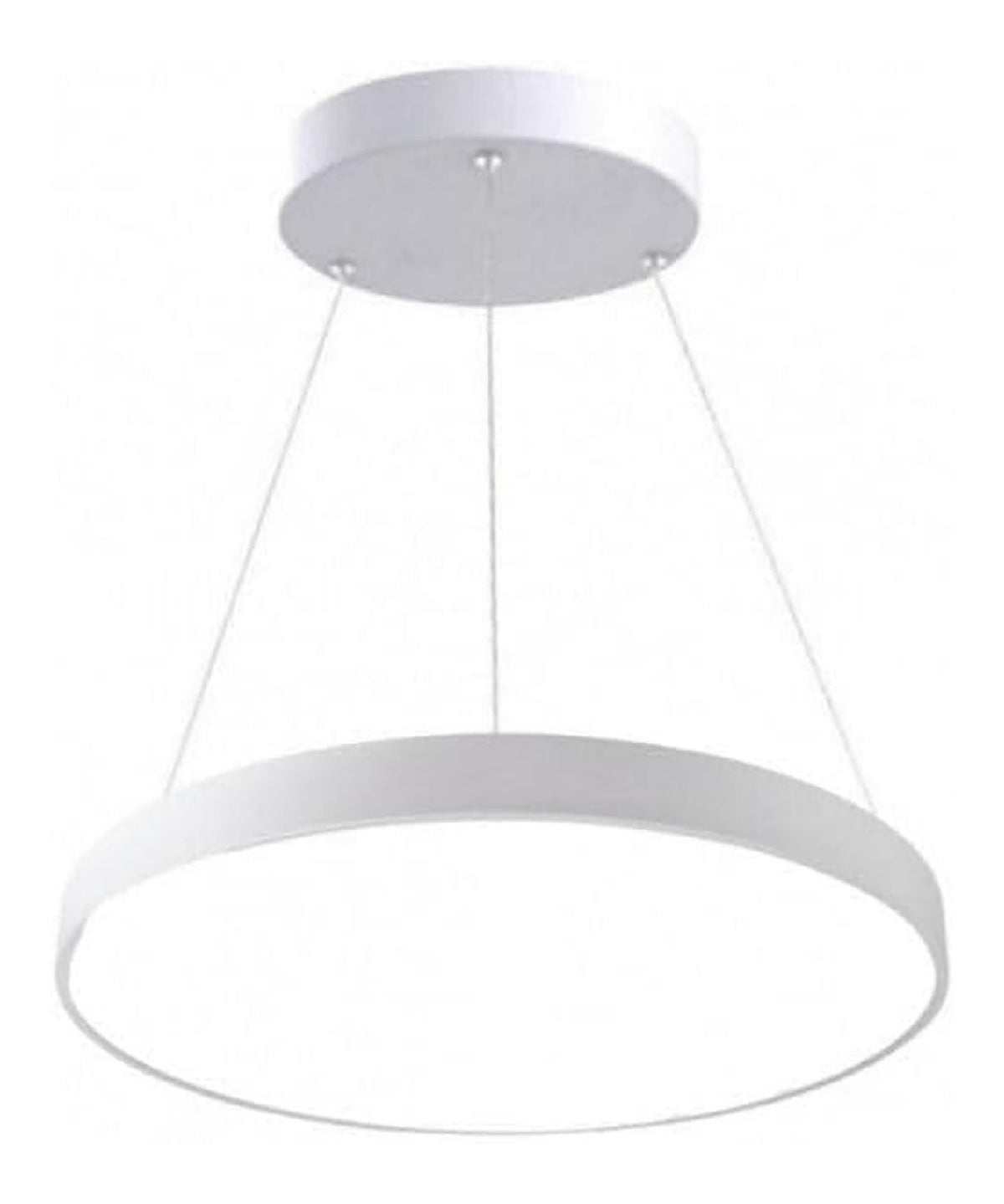 Luminaire Blanc a silhouette graphique de type suspension 54W 4000K