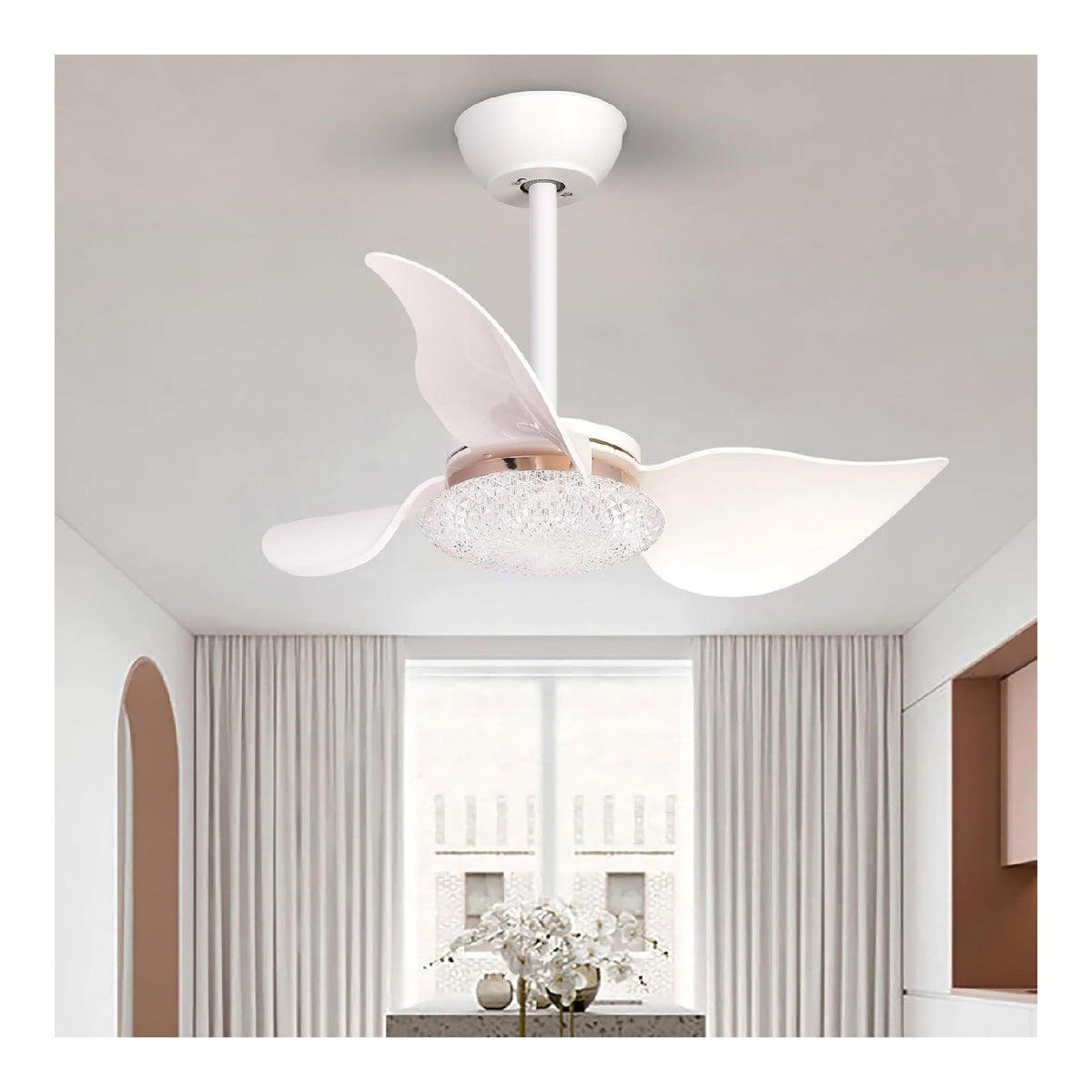 Luminaire Blanc et Ambre aux lignes epurees avec eclairage confortable X3-1591