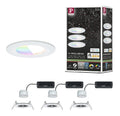 Solution lumineuse Blanc et Dore au dessin sobre en format spot de plafond IP44