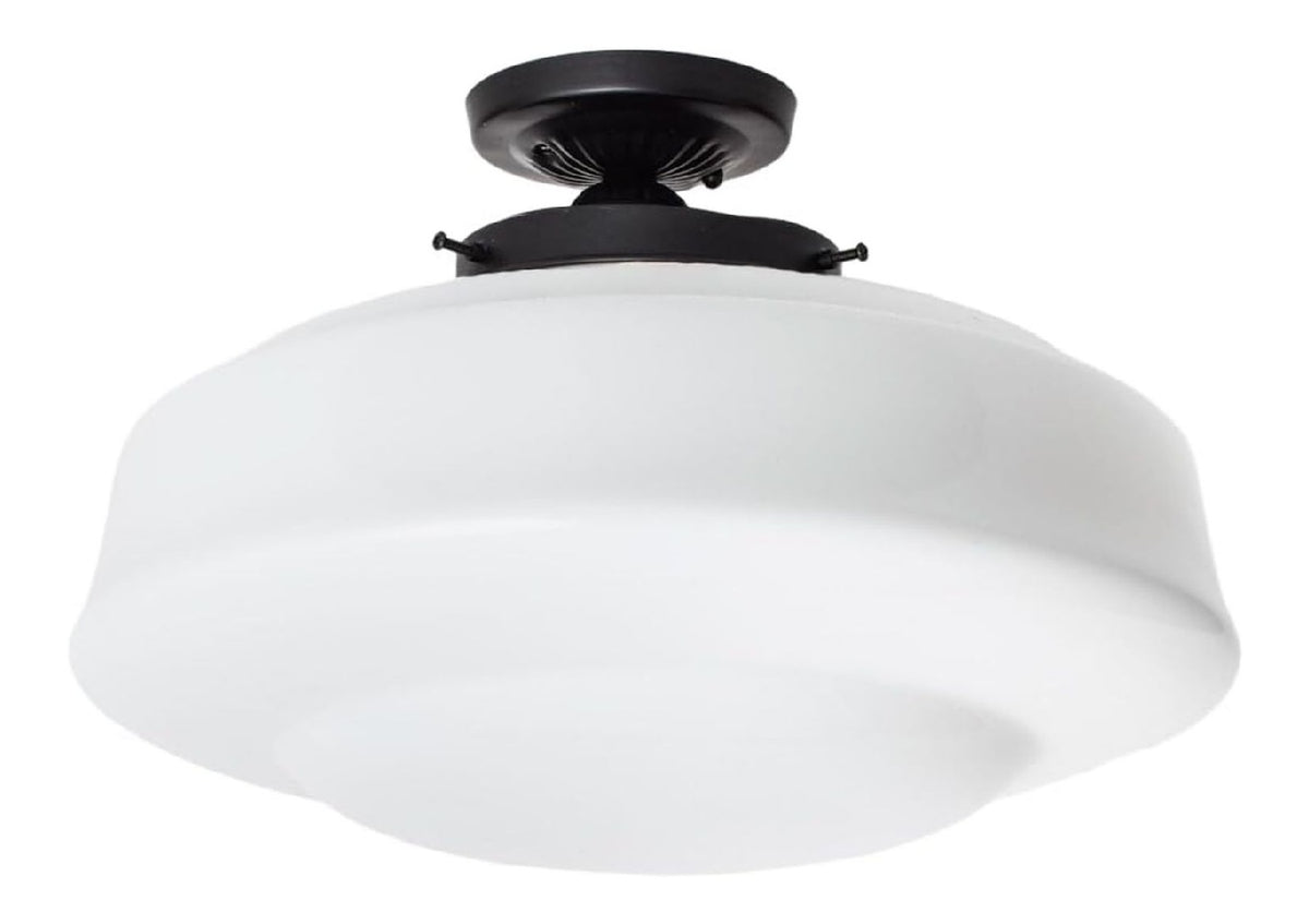 Solution lumineuse Noir et Blanc au dessin sobre en format plafonnier LH-8506