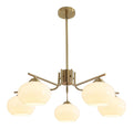 Eclairage Blanc et Dore contemporain en version suspension E27 QDX-492