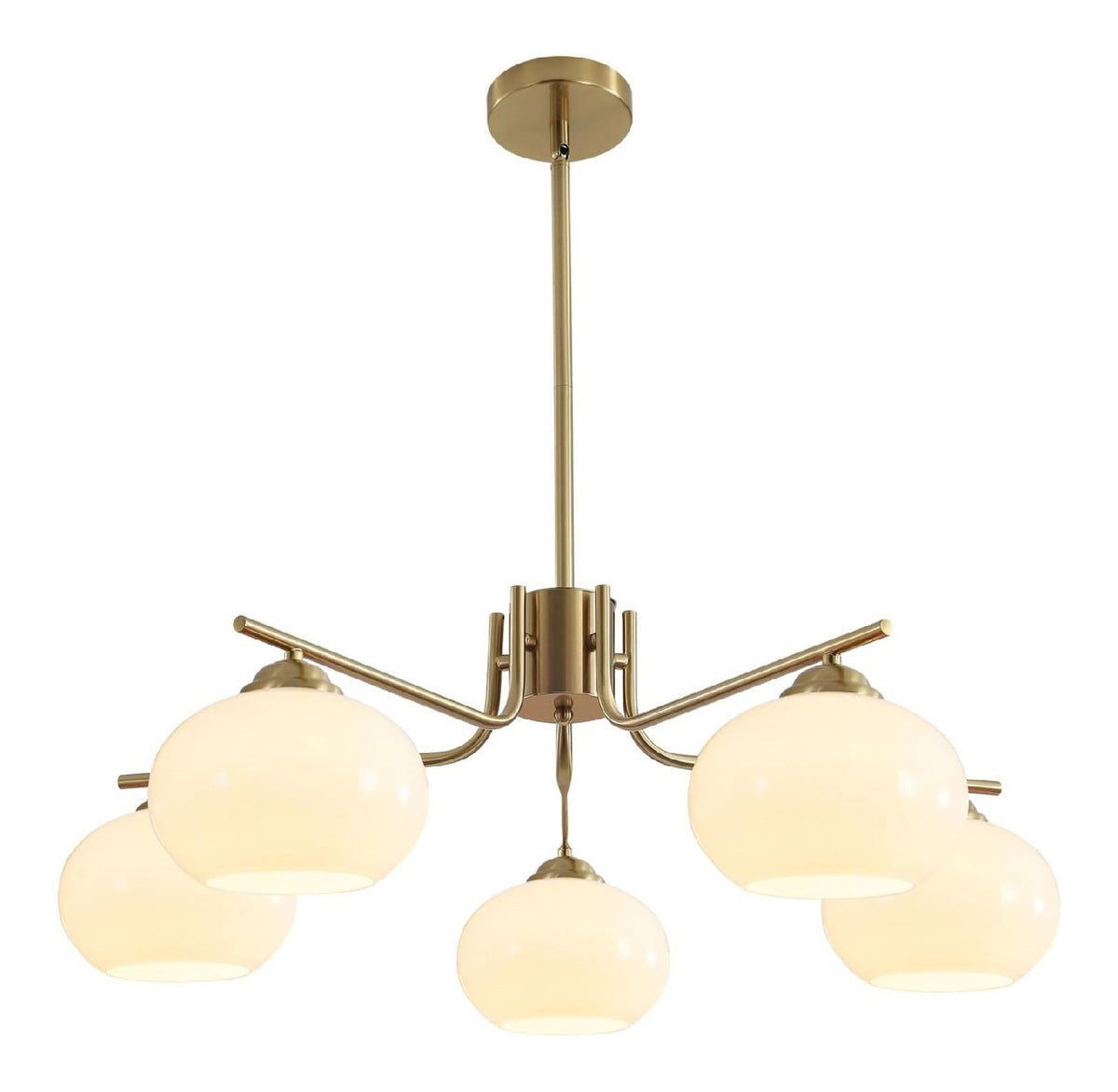 Eclairage Blanc et Dore contemporain en version suspension E27 QDX-492