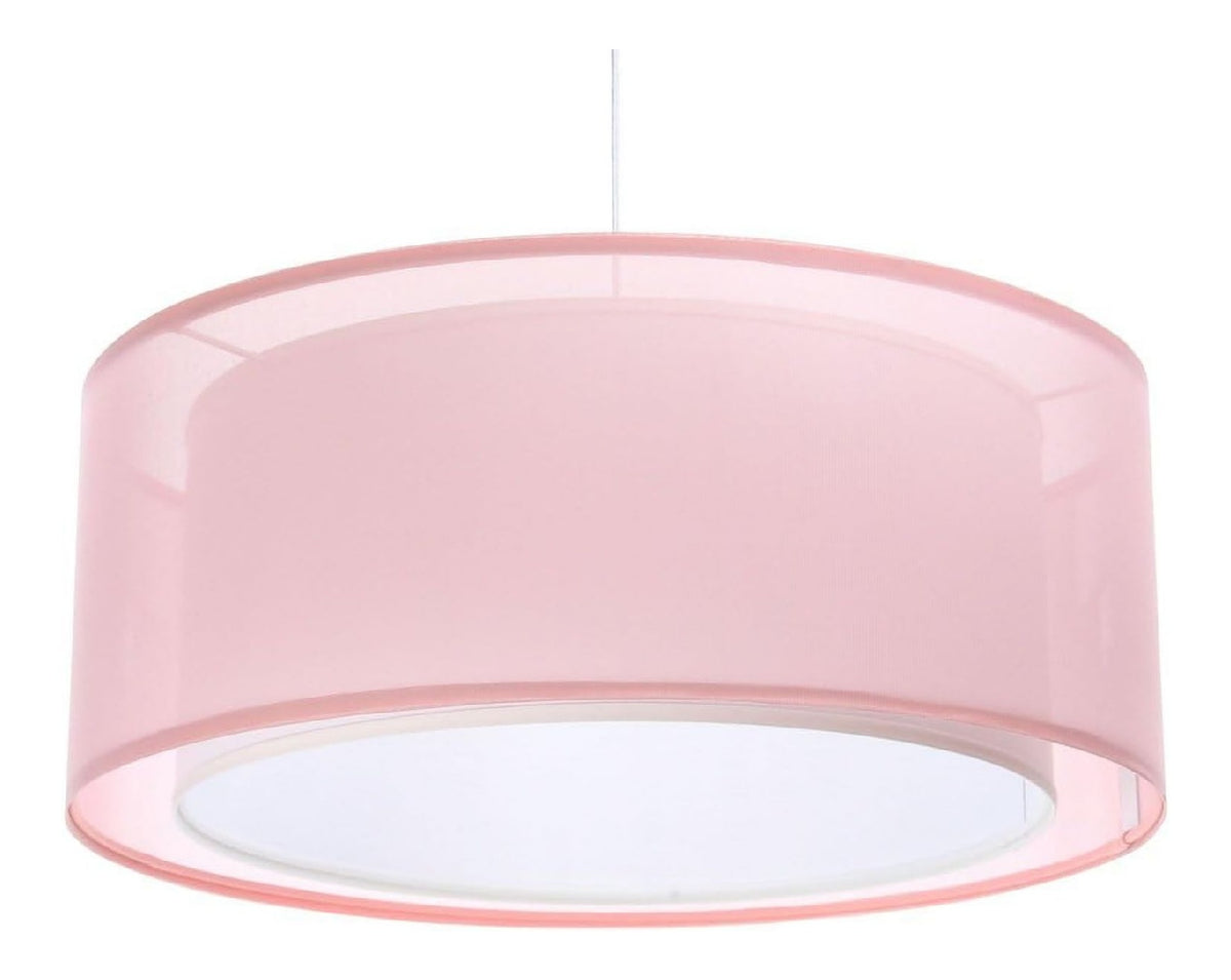 Suspension Rouge aux lignes epurees avec eclairage confortable 60 W IP20