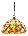 Suspension Ambre aux lignes epurees avec eclairage confortable 60 W E27