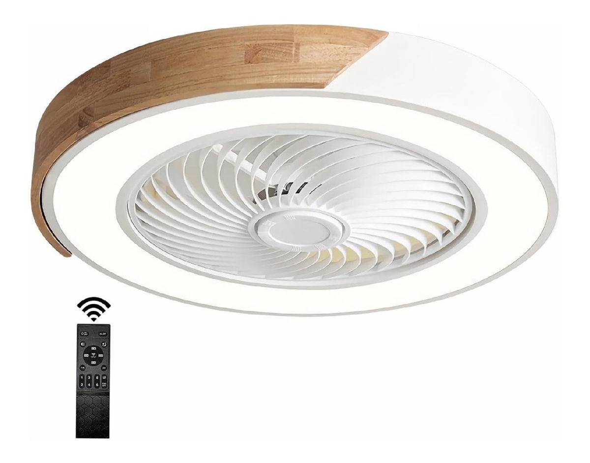 Plafonnier Blanc et Ambre aux lignes epurees avec eclairage confortable 6500K 5B-8148