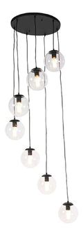 Suspension Noir et Dore au style moderne avec conception fonctionnelle E27