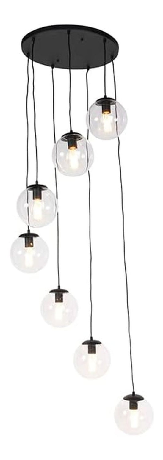 Suspension Noir et Dore au style moderne avec conception fonctionnelle E27
