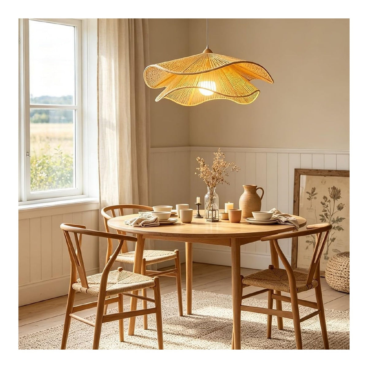 Suspension Blanc et Ambre au style moderne avec conception fonctionnelle E27