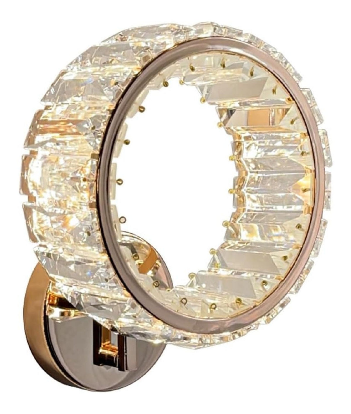 Luminaire Blanc et Ambre a silhouette graphique de type applique murale 10 W 3000 K