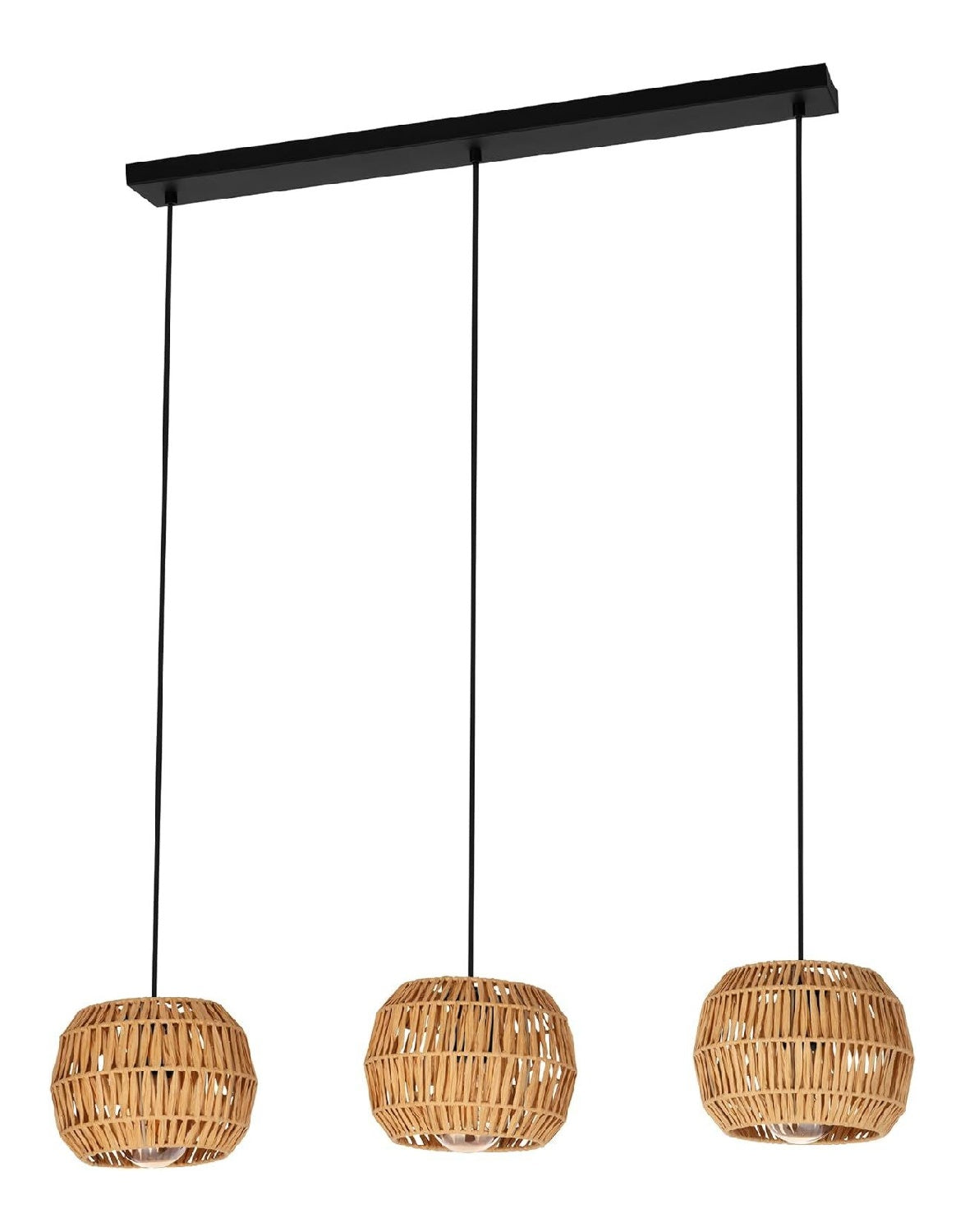 Eclairage Noir et Ambre contemporain en version suspension E27