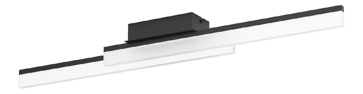 Solution lumineuse Noir et Blanc au dessin sobre en format plafonnier IP44
