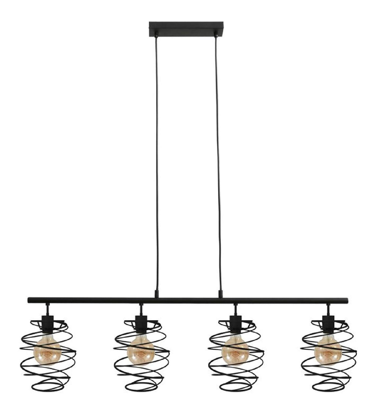 Eclairage Noir et Rouge contemporain en version suspension IP20 E27
