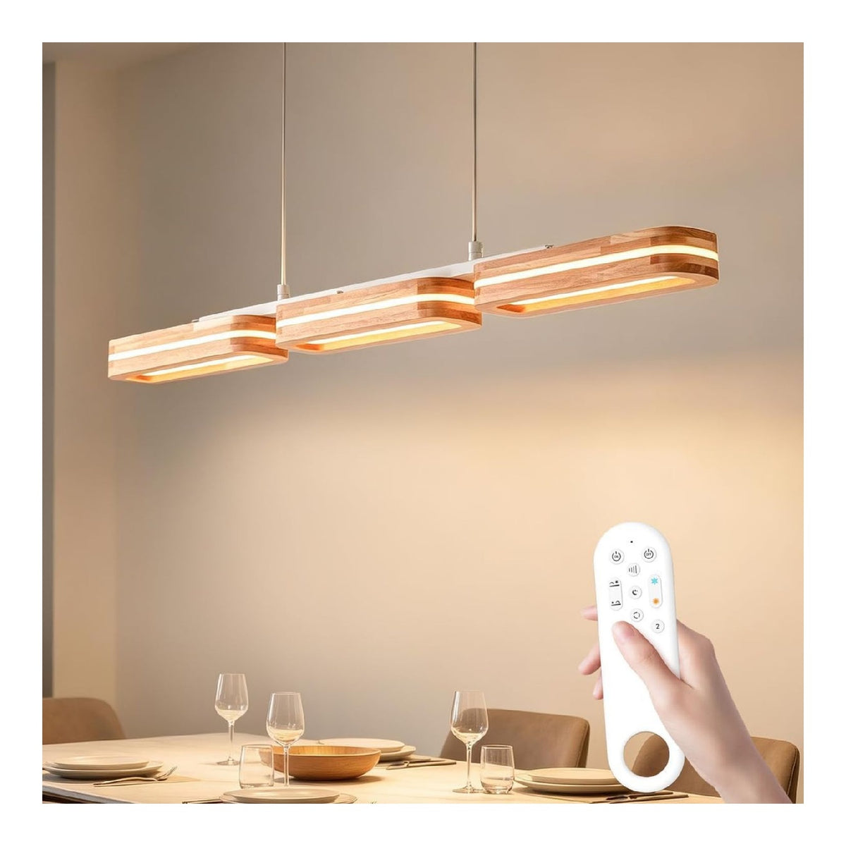 Suspension Blanc et Ambre au style moderne avec conception fonctionnelle 50W 6500K