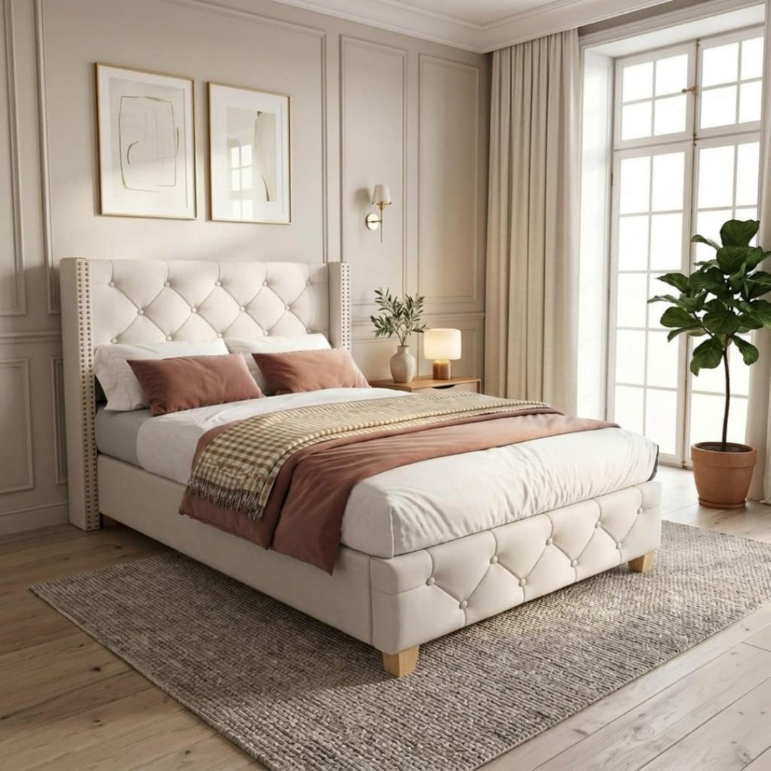 Armoires avec miroir structure metal blanc