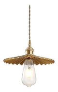 Suspension decoratif Ambre et Cuivre avec diffusion lumineuse harmonieuse 60 W E27