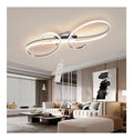 Luminaire Blanc et Ambre a silhouette graphique de type plafonnier 64W 3000K