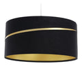 Suspension decoratif Noir et Dore avec diffusion lumineuse harmonieuse 60 W IP20