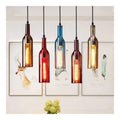 Suspension decoratif Ambre et Bleu avec diffusion lumineuse harmonieuse E27
