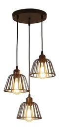 Solution lumineuse Noir et Ambre au dessin sobre en format suspension E27 85-3835