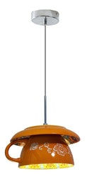 Suspension decoratif Beige avec diffusion lumineuse harmonieuse